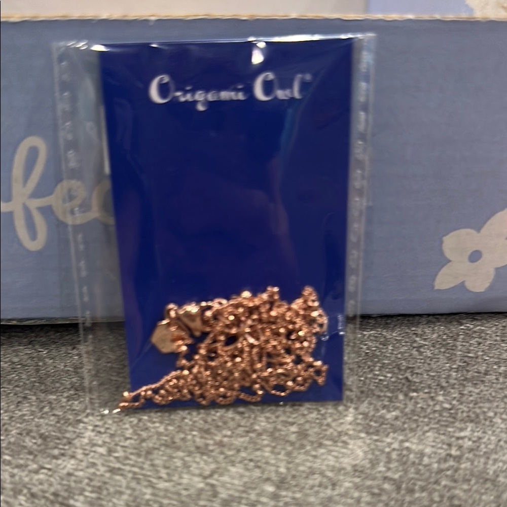 Origami Owl Shimmering Rose Gold Chain